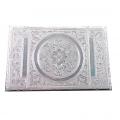 Silver Ethnic Carving Patala for Pooja Room